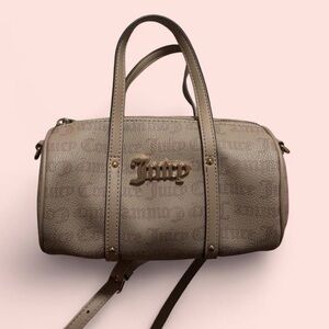Juicy Couture Beige Crossbody Bag with Gold Accents